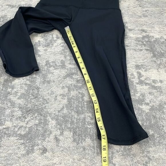 Lululemon Train Times Crop Leggings 17" Black Training Gym Work Out Sz 6 - Picture 11 of 13